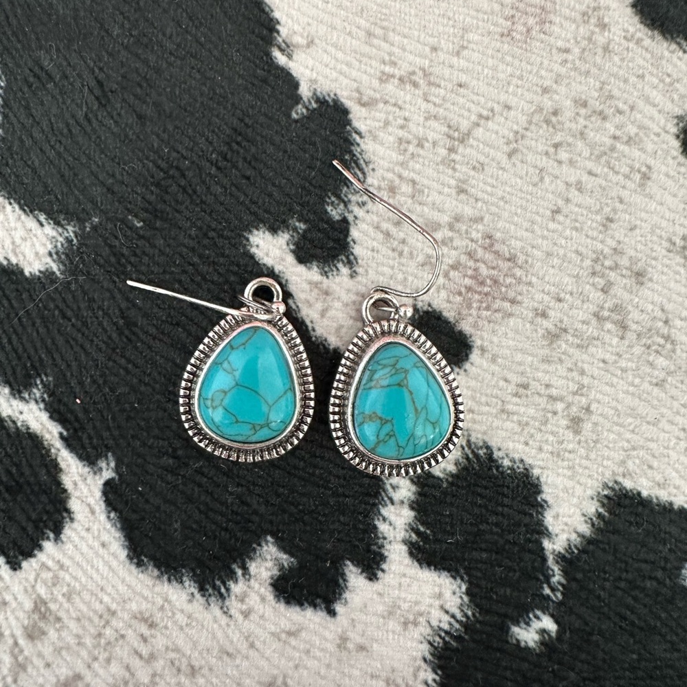 COPY - Turquoise Teardrop Earrings